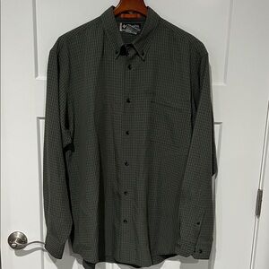 Columbia XC Q Men's Dark Green Plaid Shirt Sz XL